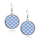 Mermaid Scales 2 Circle Earrings