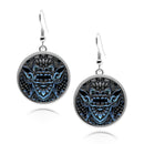 Balinese Barong Mask Circle earrings