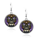Balinese Barong Mask Circle earrings