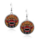 Balinese Barong Mask Circle earrings