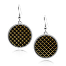 Mermaid Scales Circle Earrings