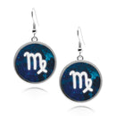 Zodiac Sign Symbols Circle earrings