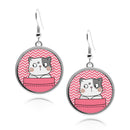 Cute Cat Pockets Circle Earrings