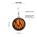 Butterfly Wings Circle earrings