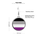 Pride Flag Circle Earrings