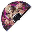 Cupid Psychedelic Cherub Bamboo Hand Fan
