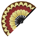 Turkey Feathers Bamboo Foldable Hand Fan