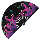 Octopus Bamboo Hand Fan