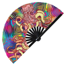 Octopus Bamboo Hand Fan