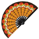 Turkey Feathers Bamboo Foldable Hand Fan