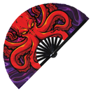 Octopus Bamboo Hand Fan