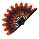 Turkey Feathers Bamboo Foldable Hand Fan