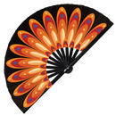 Turkey Feathers Bamboo Foldable Hand Fan