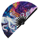 Octopus Bamboo Hand Fan