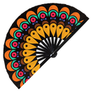 Turkey Feathers Bamboo Foldable Hand Fan