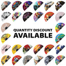 Custom Hand fan UV glow | Bulk handheld bamboo fans for events - wedding fans, festival, rave circuit and party personalized customized foldable fan