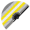 Pride Flag LGBTQA Bamboo Hand Fan