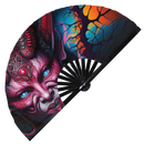 Demon Devil Bamboo Hand Fan