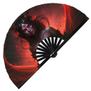 Demon Devil Bamboo Hand Fan