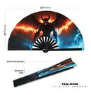 Demon Devil Bamboo Hand Fan