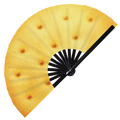 Desserts Hand Fan UV Glow Baked Tart Bubble Waffle Cinnamon Roll Pancake Cheery Pie Cookie Croissant Pastry Puff Wafer Large Hand Rave Fan