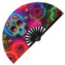 Dia De Los Muertos Bamboo Hand Fan