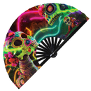 Dia De Los Muertos Bamboo Hand Fan