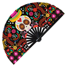 Dia De Los Muertos Bamboo Hand Fan