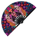 Dia De Los Muertos Bamboo Hand Fan