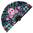 Dia De Los Muertos Bamboo Hand Fan