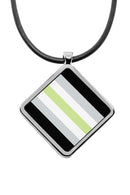 Pride Flags Diamond Pendant Necklace