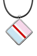 Pride Flags Pendant necklace Diamond shape charm Hijira Intersex Progress Lipstick Lesbian Maverique Neutrois Pangender Pocket Gender Rubber Trigender Two-Spirit Pride Flags