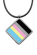 Pride Flags Diamond Pendant Necklace