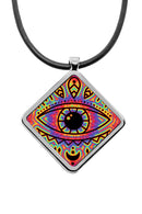 Evil Eye Diamond Pendant Necklace
