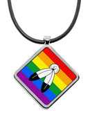 Pride Flags Pendant necklace Diamond shape charm Hijira Intersex Progress Lipstick Lesbian Maverique Neutrois Pangender Pocket Gender Rubber Trigender Two-Spirit Pride Flags