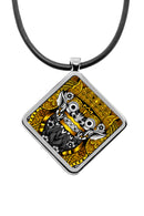 Balinese Barong Mask Diamond pendant necklace