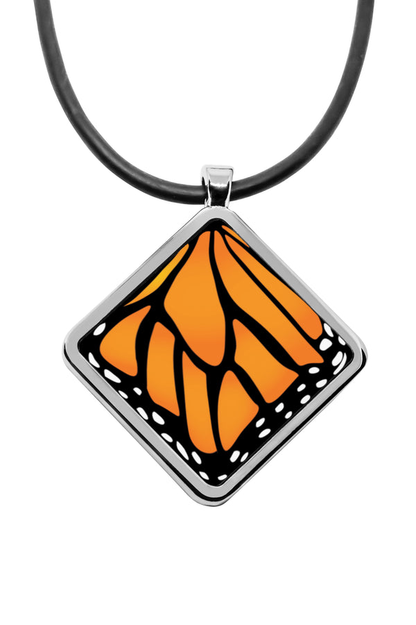 monarch butterfly diamond pendant Custom print pendant personalized pendant butterfly wing pattern jewelry accessory charms colorful rainbow butterfly lover gift spring pendants