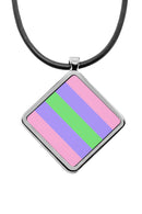 Pride Flags Pendant necklace Diamond shape charm Hijira Intersex Progress Lipstick Lesbian Maverique Neutrois Pangender Pocket Gender Rubber Trigender Two-Spirit Pride Flags