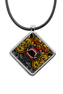 Balinese Barong Mask Diamond pendant necklace