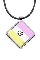 Pride Flags Diamond Pendant Necklace