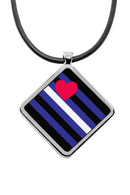 Pride Flags Diamond Pendant Necklace