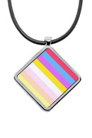 Pride Flags Pendant necklace Diamond shape charm Hijira Intersex Progress Lipstick Lesbian Maverique Neutrois Pangender Pocket Gender Rubber Trigender Two-Spirit Pride Flags