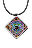 Evil Eye Diamond Pendant Necklace