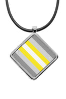Pride Flags Pendant necklace Diamond shape charm Androgynous Butch Lesbian Demigender Boy Girl Drag Feather Gender Questioning Gilbert Baker Graysexual Pride Flags