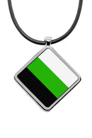 Pride Flags Pendant necklace Diamond shape charm Hijira Intersex Progress Lipstick Lesbian Maverique Neutrois Pangender Pocket Gender Rubber Trigender Two-Spirit Pride Flags