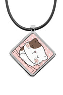 Cute Cat Pockets Diamond Pendant Necklace