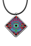 Evil Eye Diamond Pendant Necklace