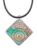 Henna Diamond Pendant Necklace