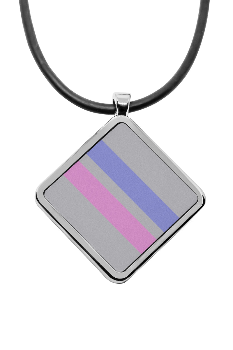Pride Flags Pendant necklace Diamond shape charm Androgynous Butch Lesbian Demigender Boy Girl Drag Feather Gender Questioning Gilbert Baker Graysexual Pride Flags