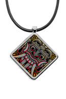Balinese Barong Mask Diamond pendant necklace